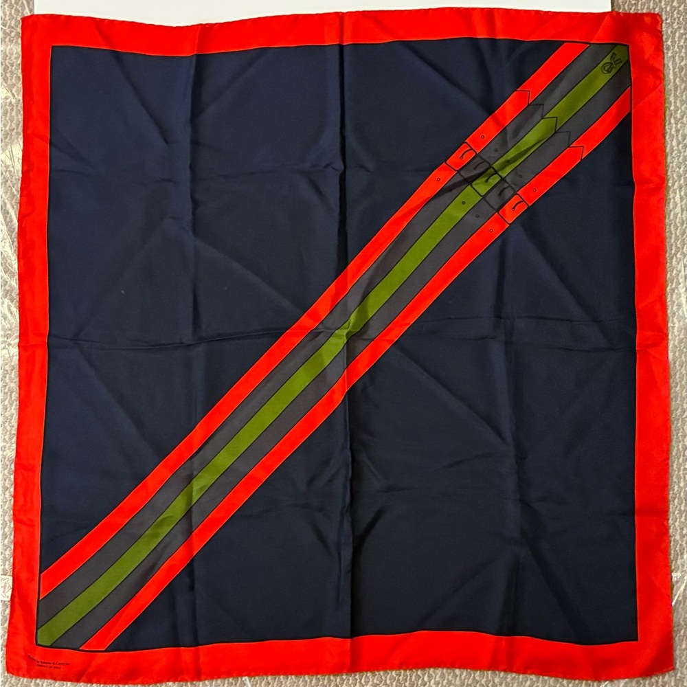 Roberta di Camerino Red Silk Fabric